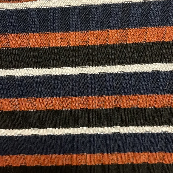 Dynamite Striped Midi Dress with Long Sleeves - Picture 4 of 5